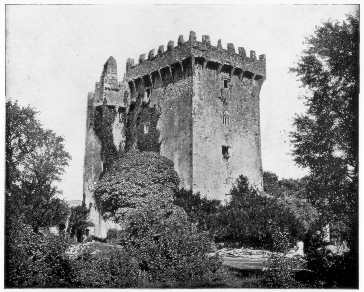 Kasteel Blarney, Ierland, 19e eeuw door John L. Stoddard