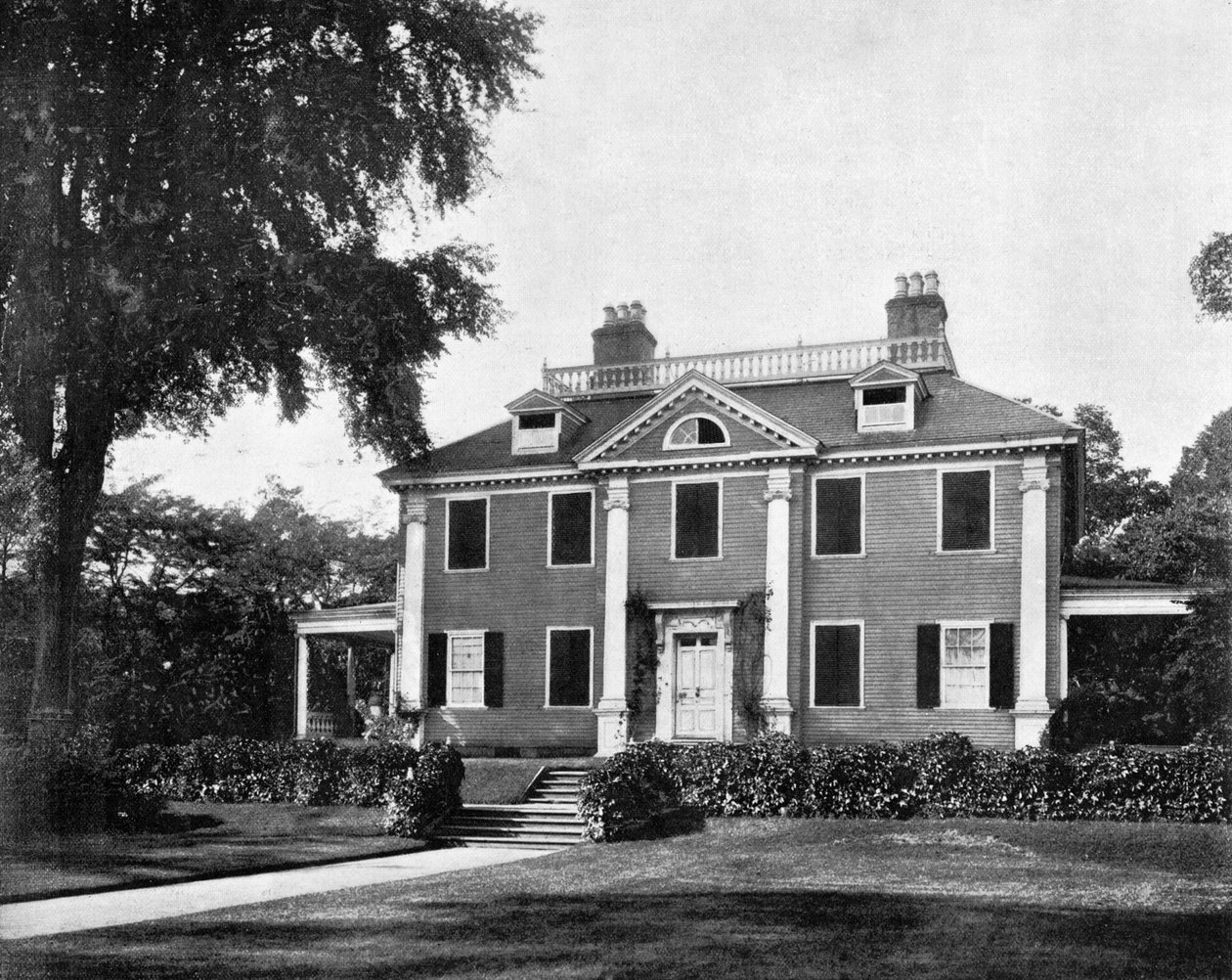 Longfellows Huis, Cambridge, Massachusetts, VS door John L. Stoddard