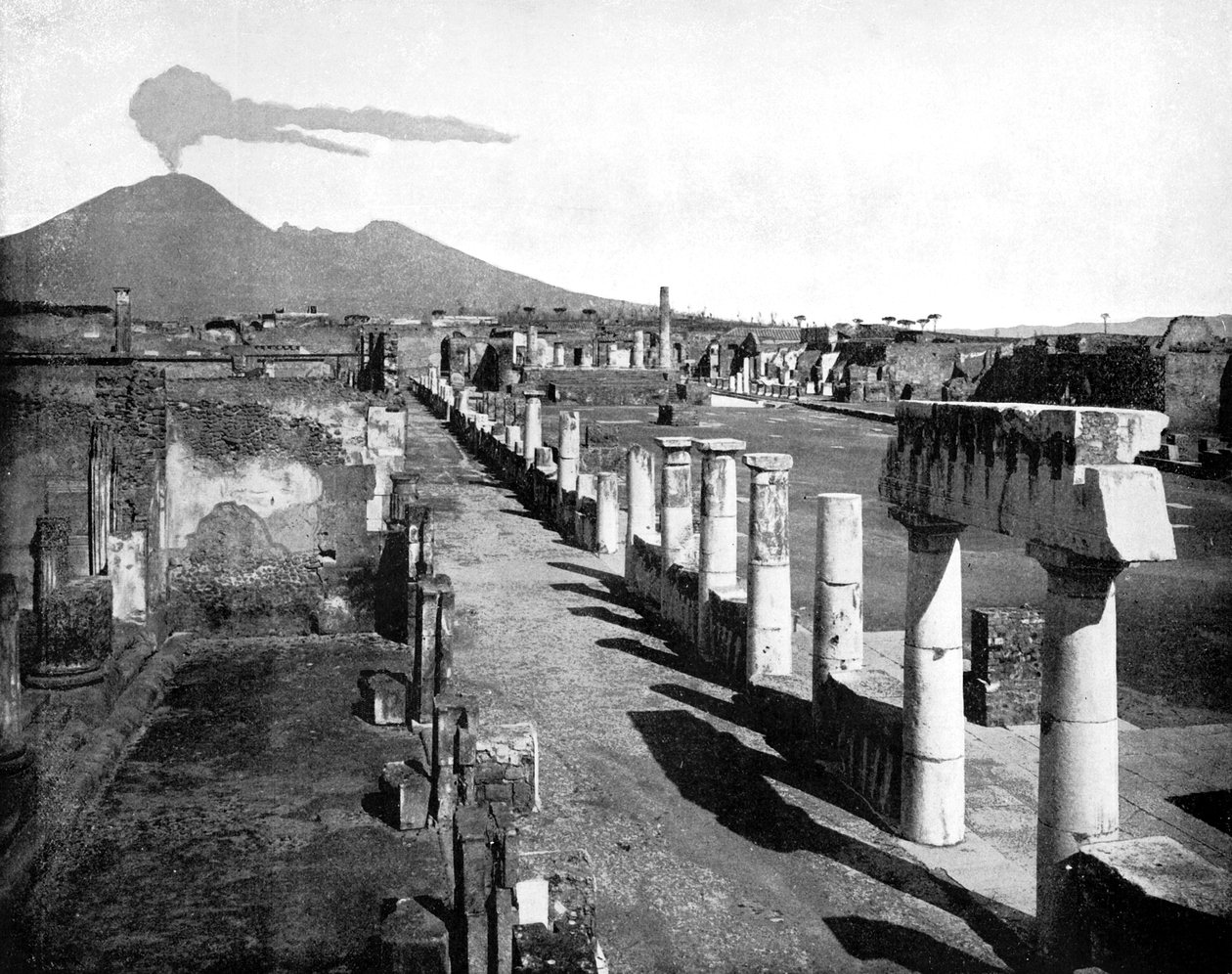 Het Forum, Pompeii, Italië, 1893 door John L. Stoddard