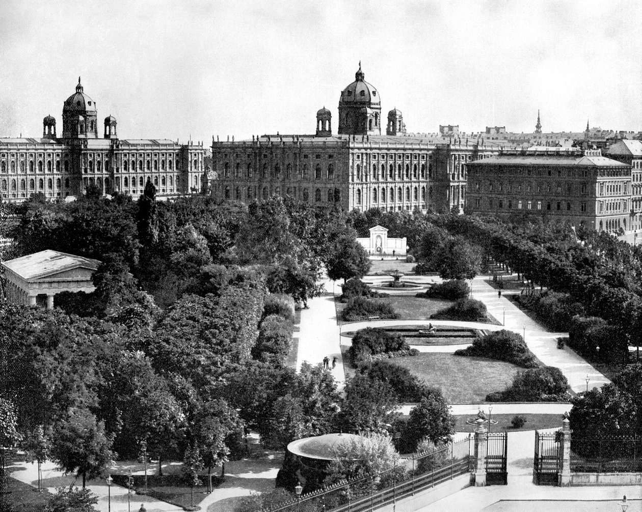 Volksgarten en Theseum, Wenen, Oostenrijk, 1893 door John L. Stoddard