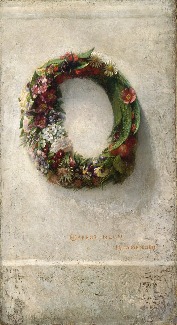 Bloemenkrans, 1866 door John La Farge