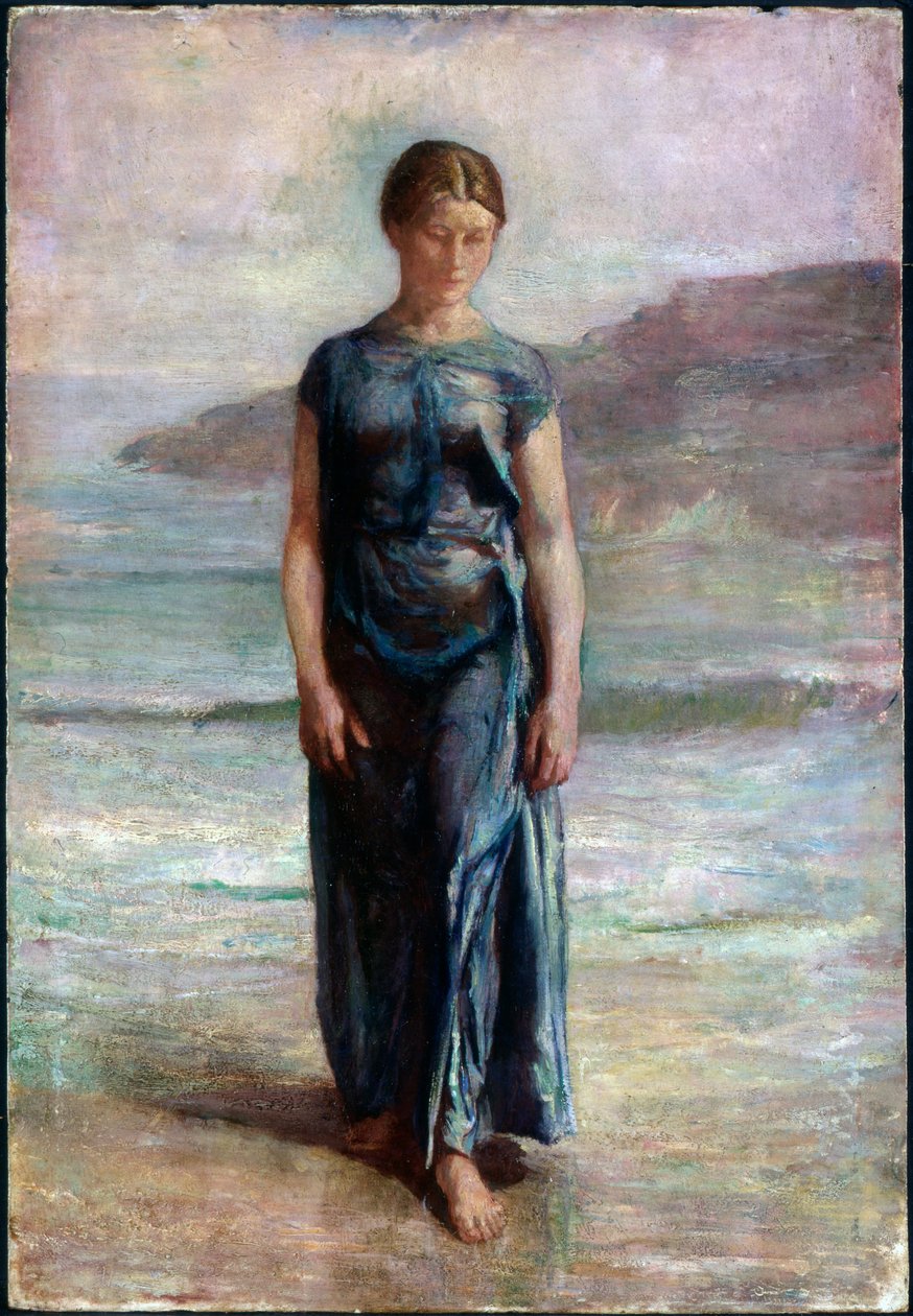 Vrouw die Baadt door John La Farge or Lafarge