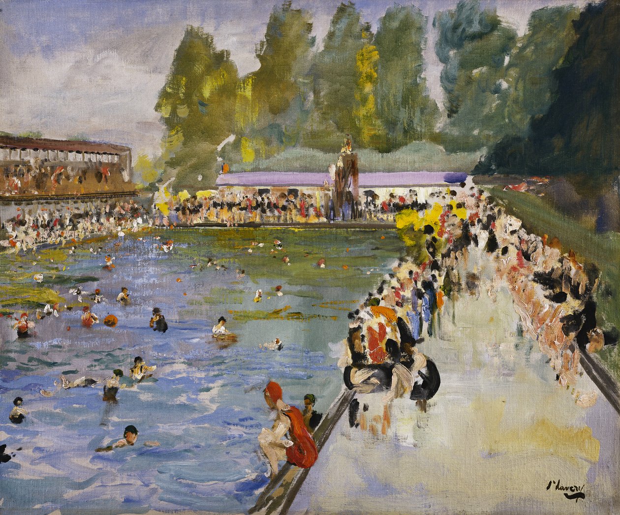 Chiswick Baden, c.1929 door John Lavery