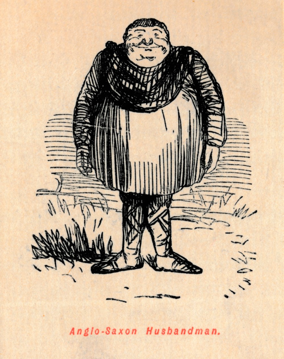 Angelsaksische Boer, ca. 1860 door John Leech