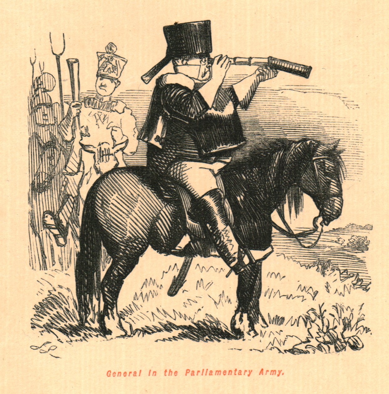 Generaal in het parlementaire leger, 1897 door John Leech