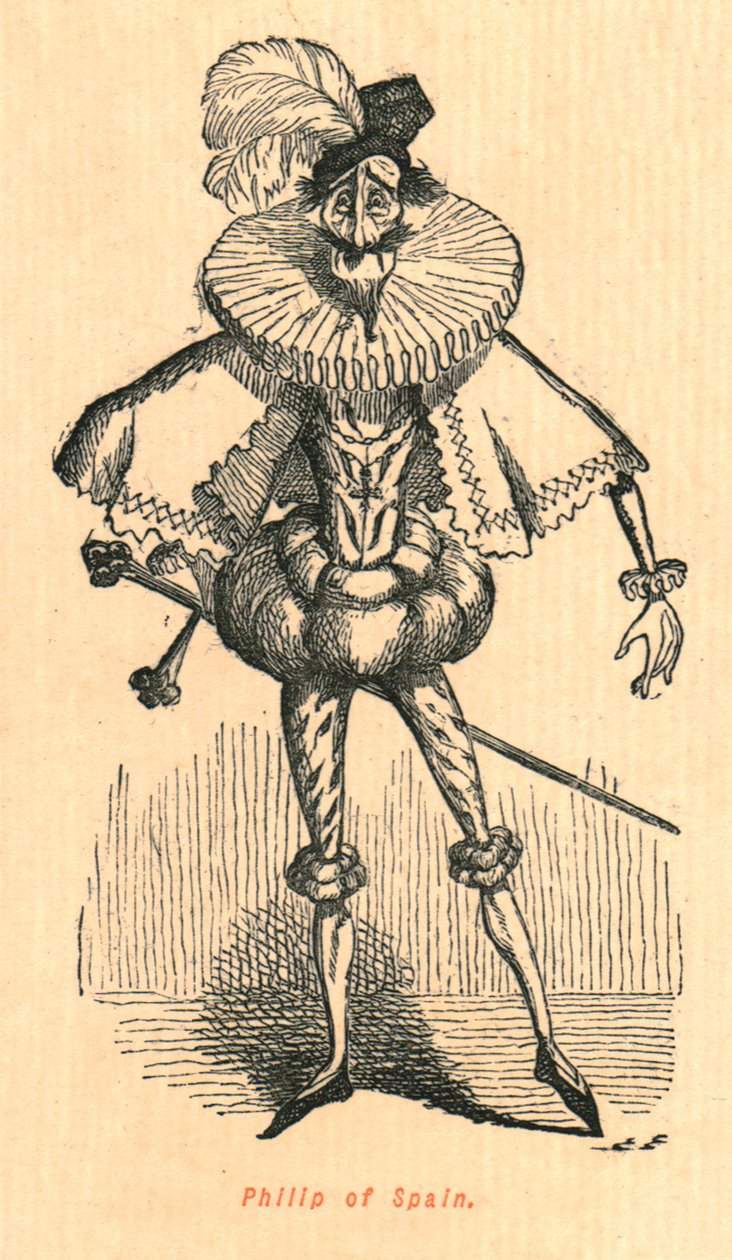 Filips van Spanje door John Leech