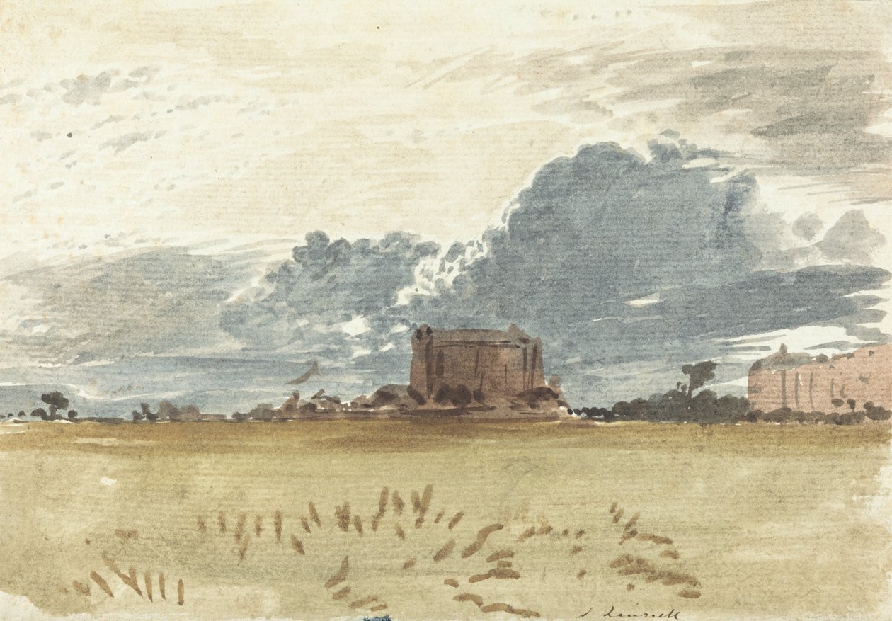 Een uitzicht op de Fens door John Linnell