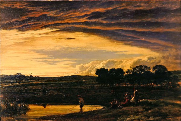 Avond, Storm Trekt Weg door John Linnell
