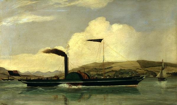 De raderstoomboot 