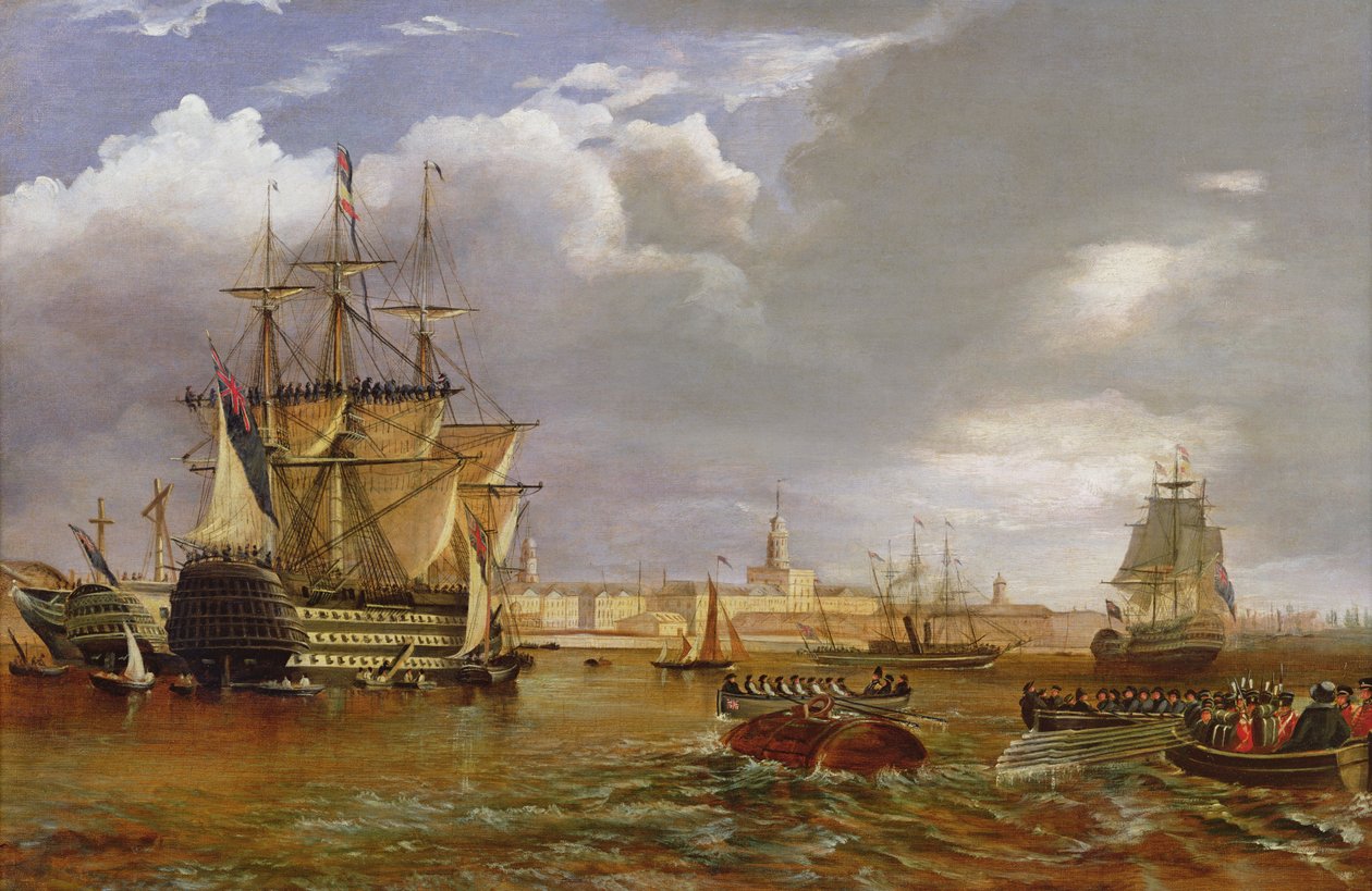 Scheepvaartscène door John Lynn
