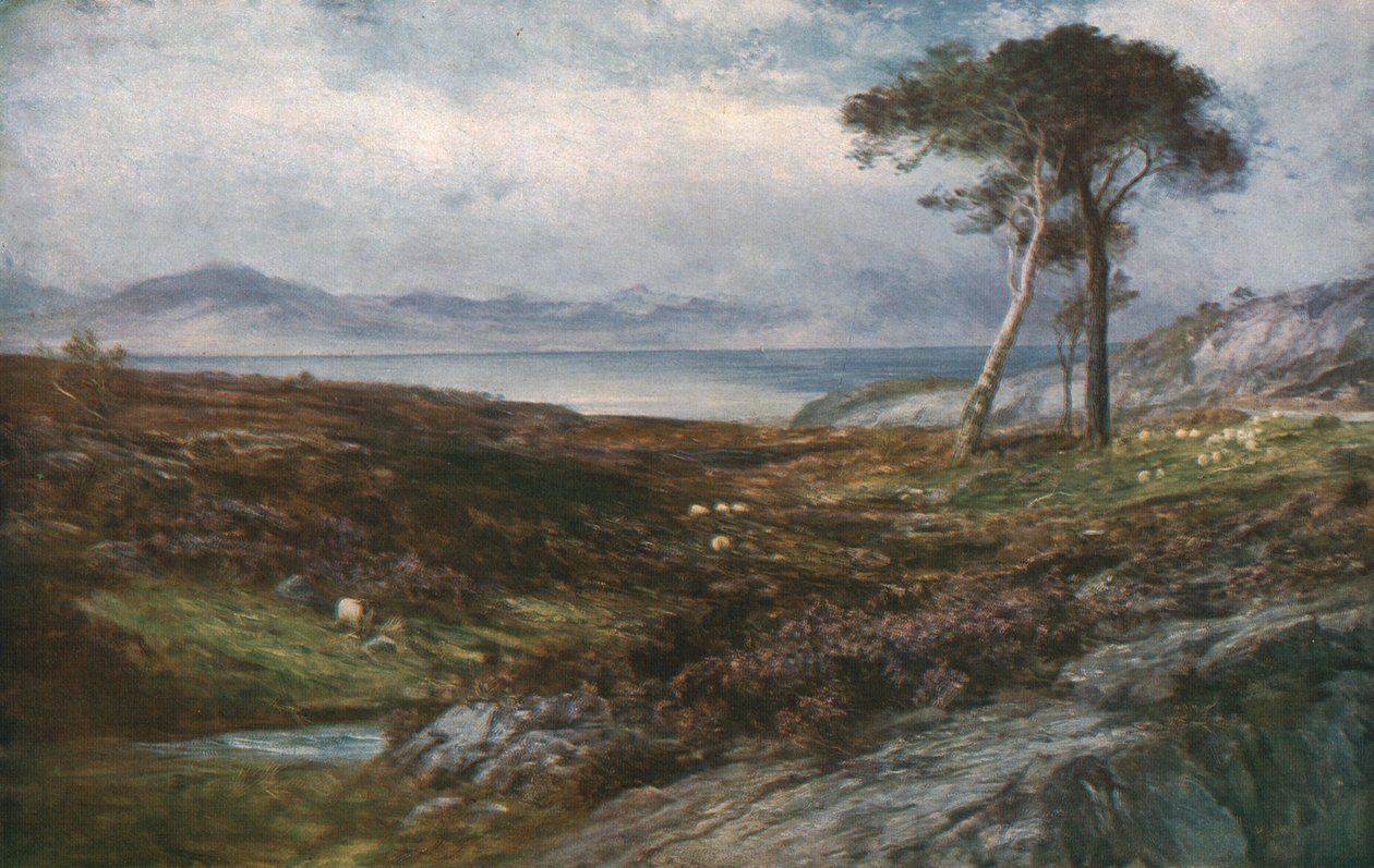 Heide: Schotse Hooglanden, ca. 1910, ca. 1930 door John MacWhirter