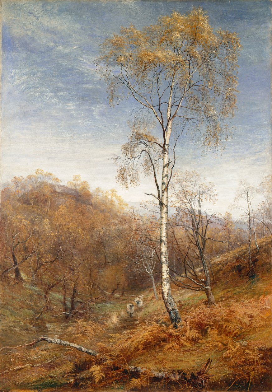 De dame van het bos door John MacWhirter