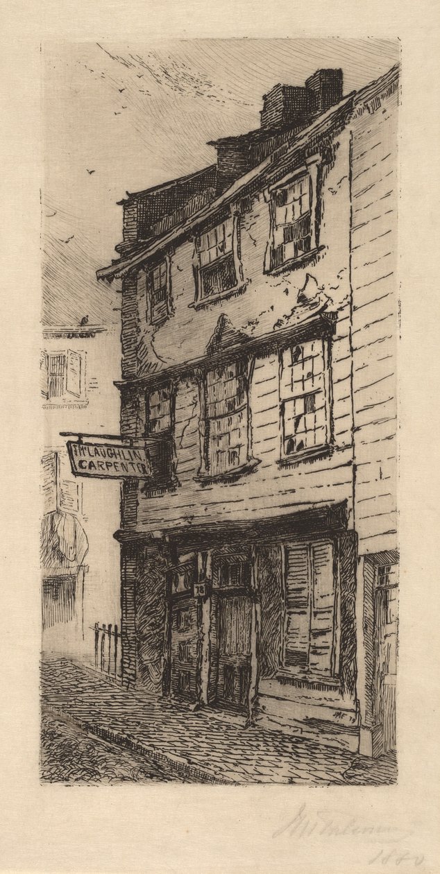 78 Cross Street, Boston, Massachusetts door John Mackie Falconer