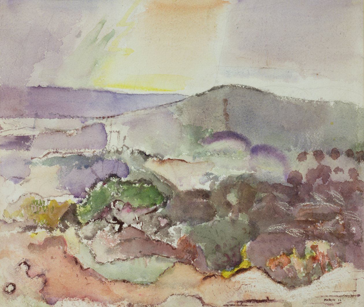 Landschap door John Marin