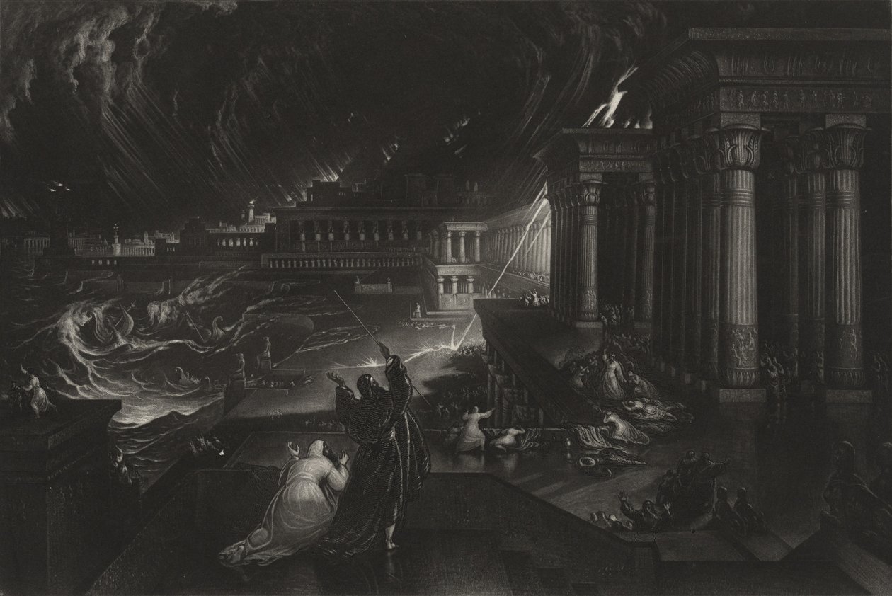 De zevende plaag door John Martin