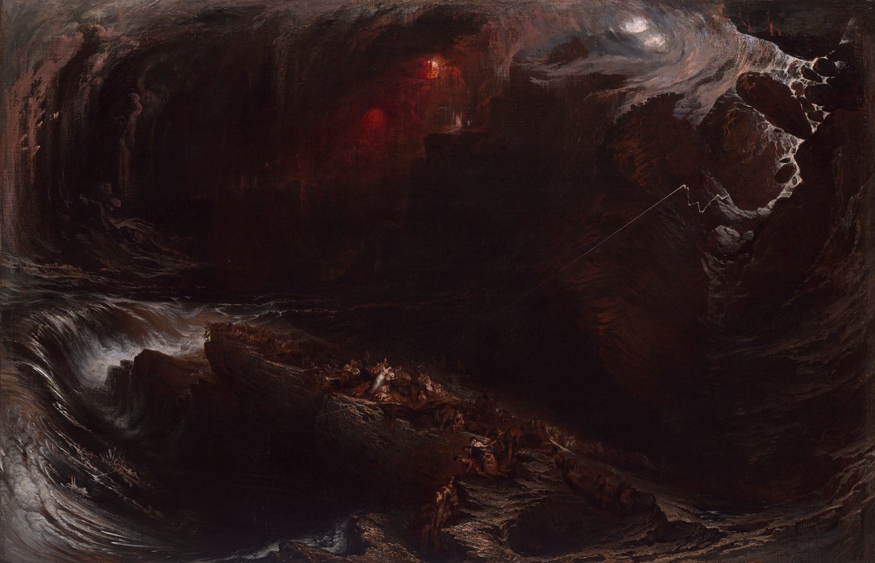 De zondvloed door John Martin