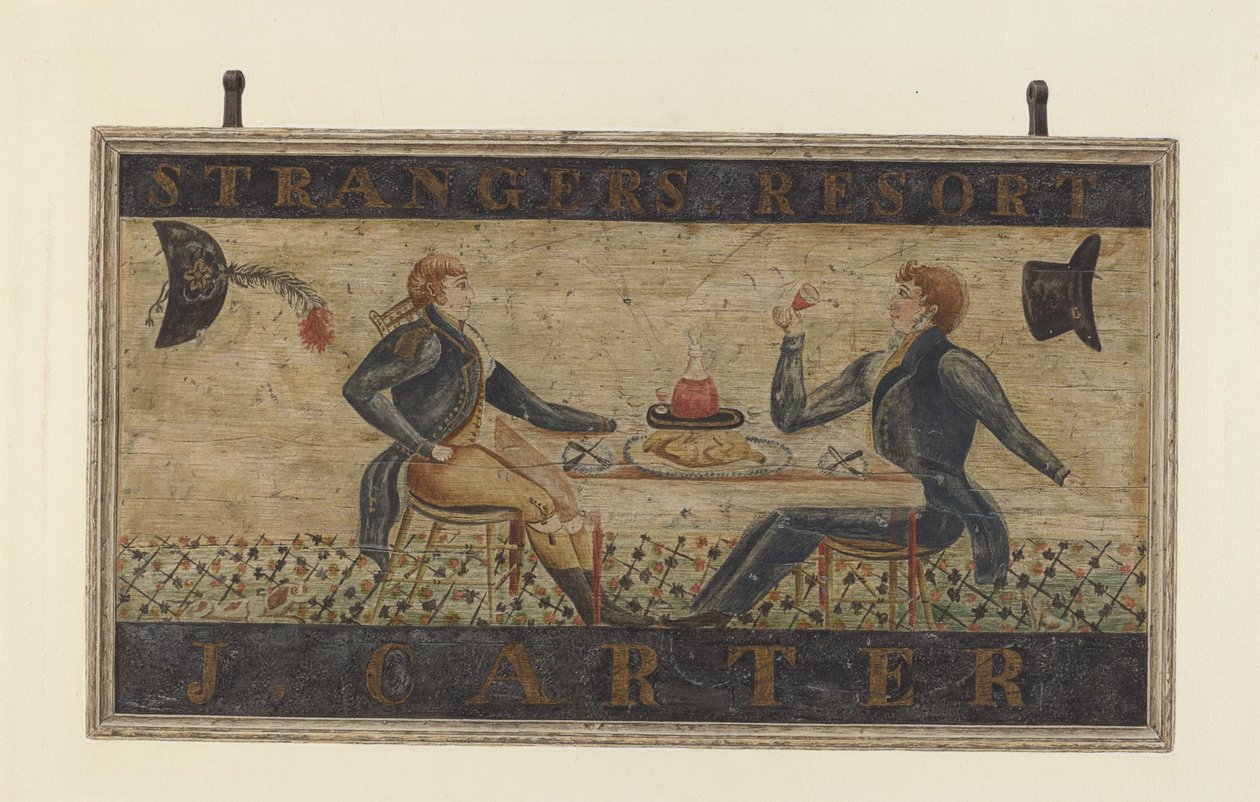 Herbergteken: J. Carter recto, waarschijnlijk 1940 door John Matulis