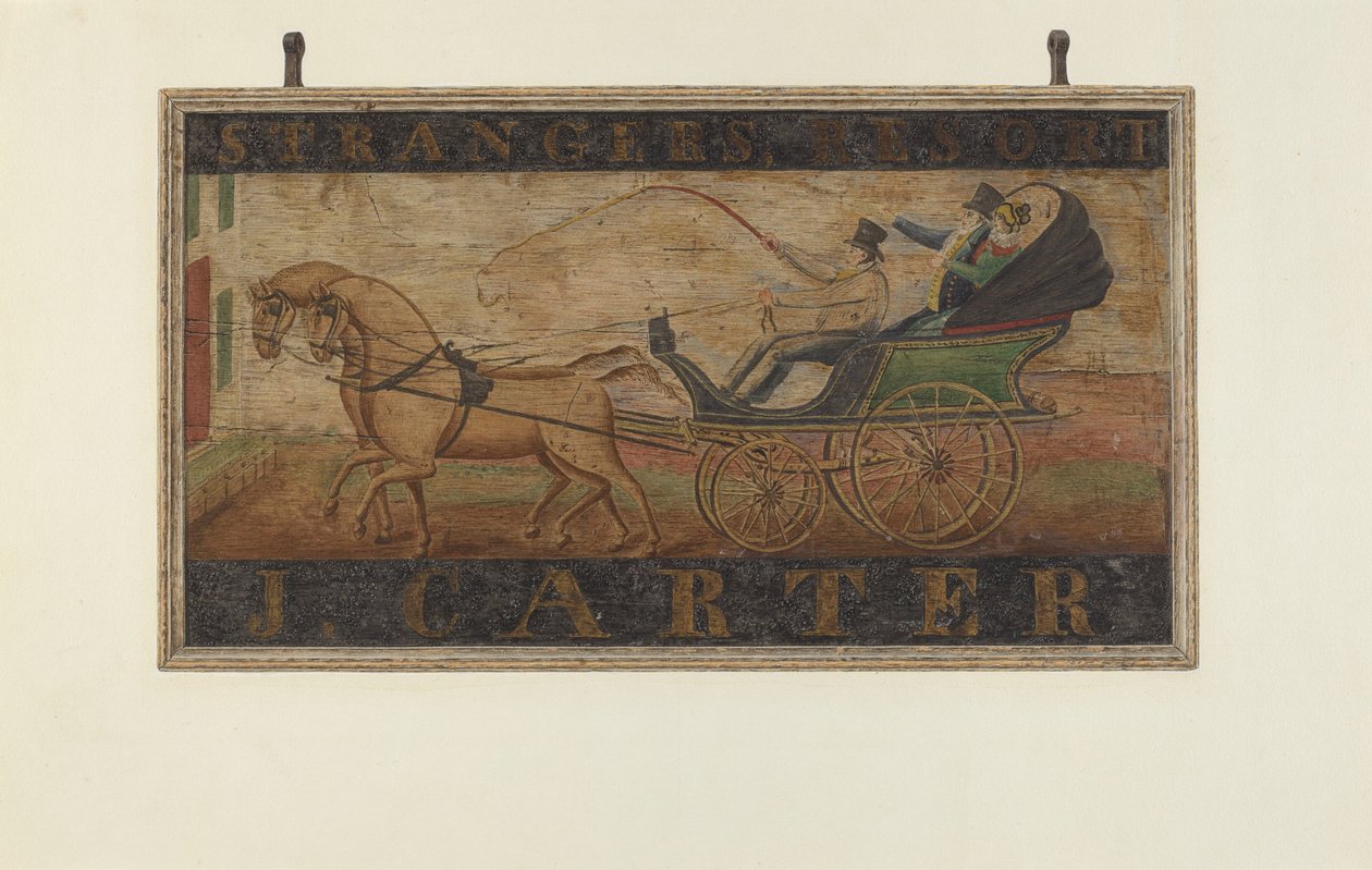 Herbergteken: J. Carter verso, 1940 door John Matulis