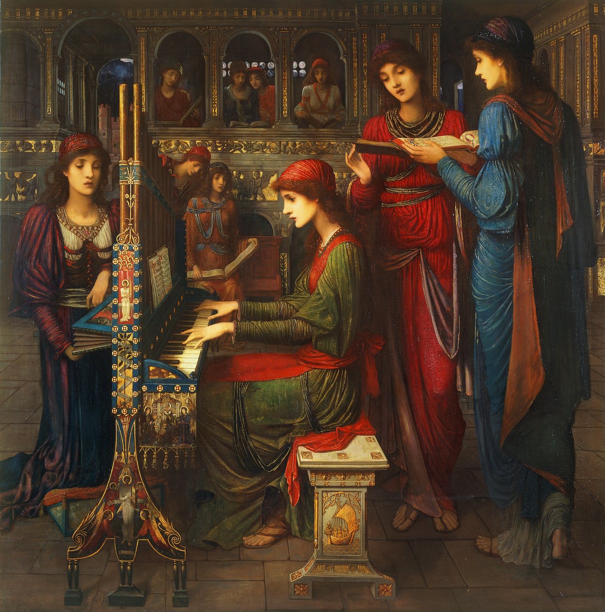 Avondgebed, St. Cecilia door John Melhuish Strudwick