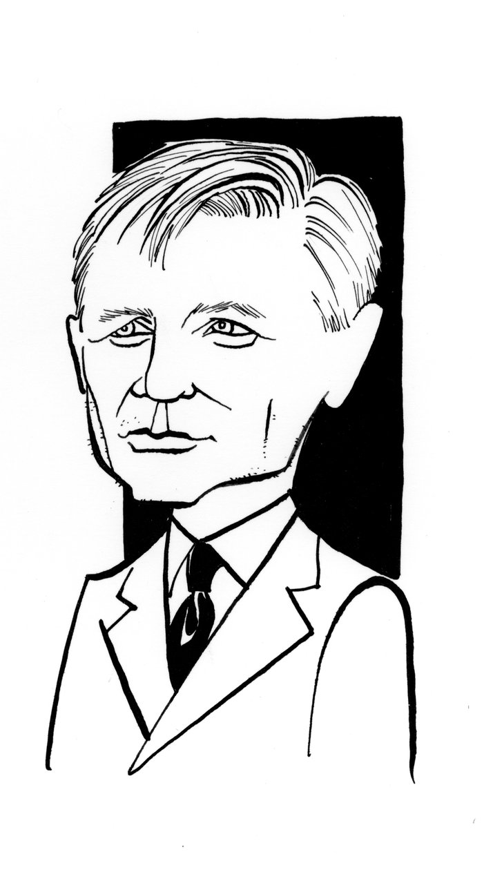 Daniel Craig karikatuur, Engels acteur: b door John Minnion