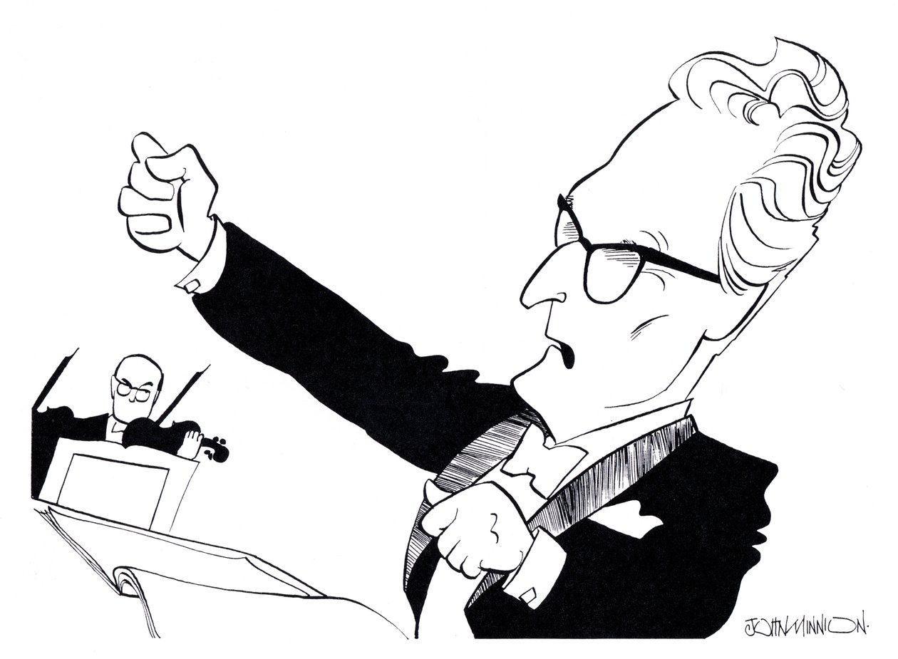 Otto Klemperer - karikaturen door John Minnion