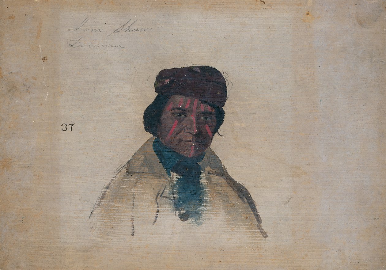 Jim Shaw, Delaware, 1837 door John Mix Stanley