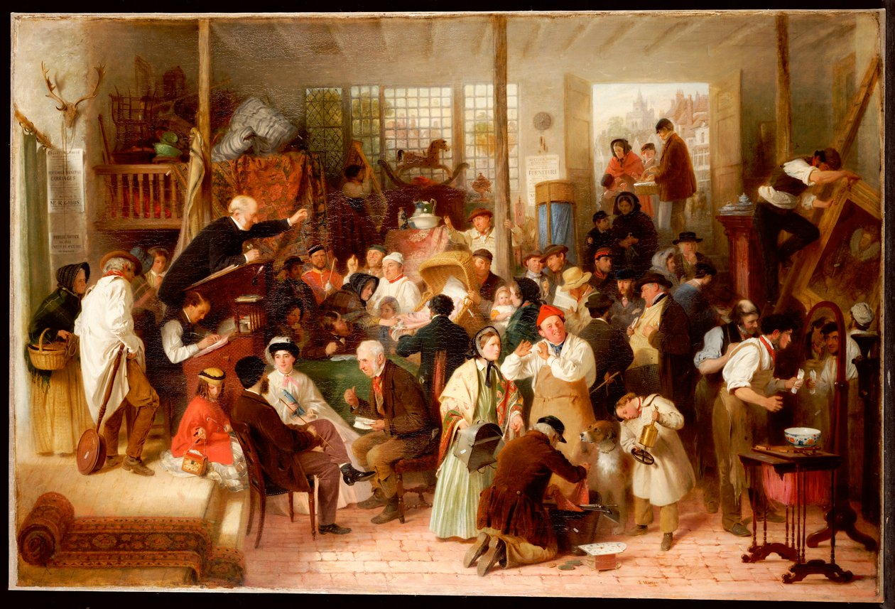 De veiling, 1863 door John Morgan