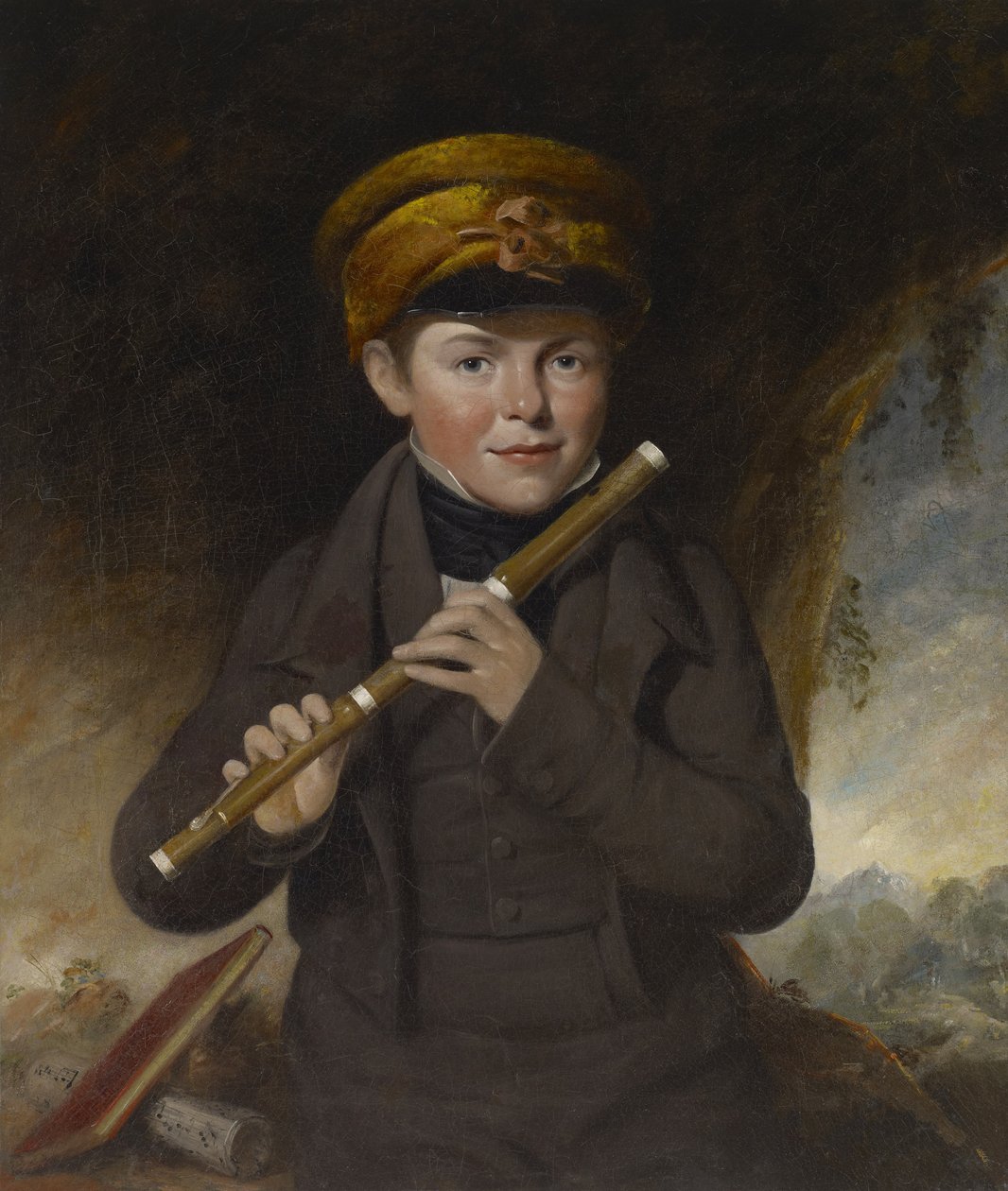 John Gurney, de kleine fluitspeler door John Opie