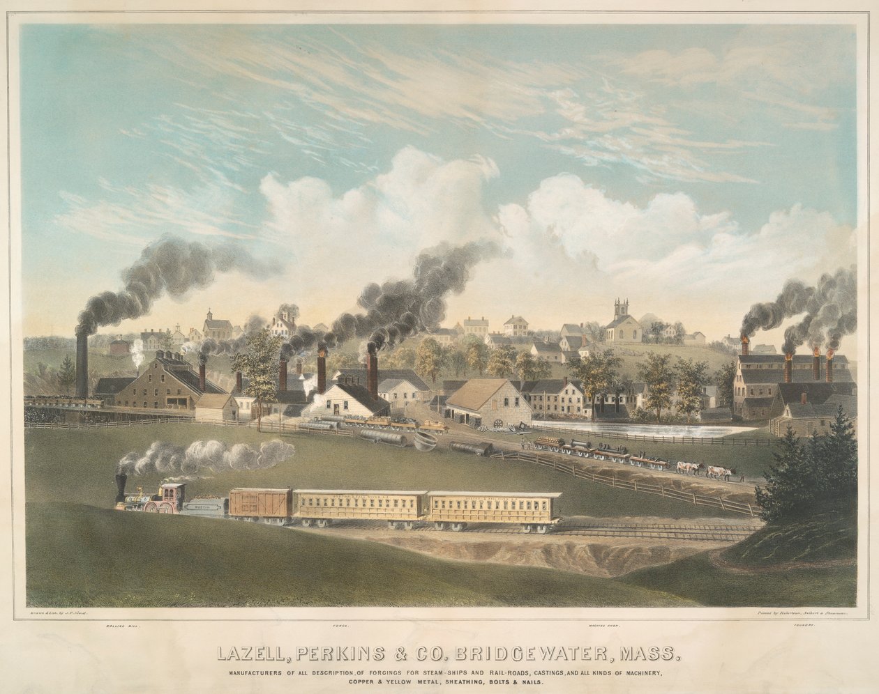 Lazell, Perkins & Co. Bridgewater, Mass. door John Perry Newell