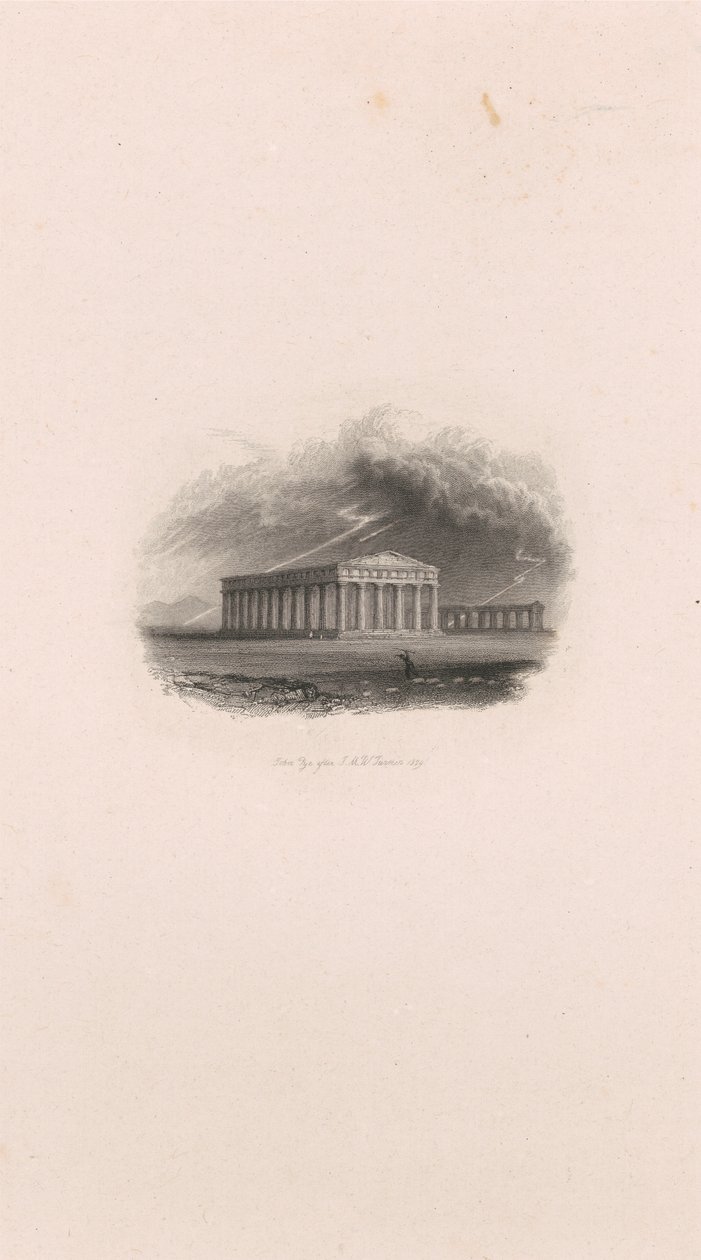 Paestum (vignet) door John Pye