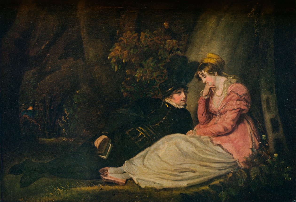 Paolo en Francesca, ca. 1779 door John Raphael Smith