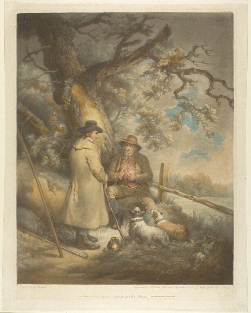 Herdersmaaltijd door John Raphael Smith