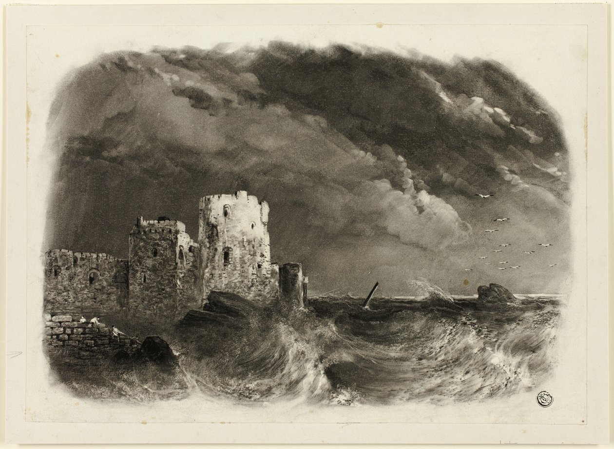 Vervallen Kasteel aan Zee door John Rawson Walker