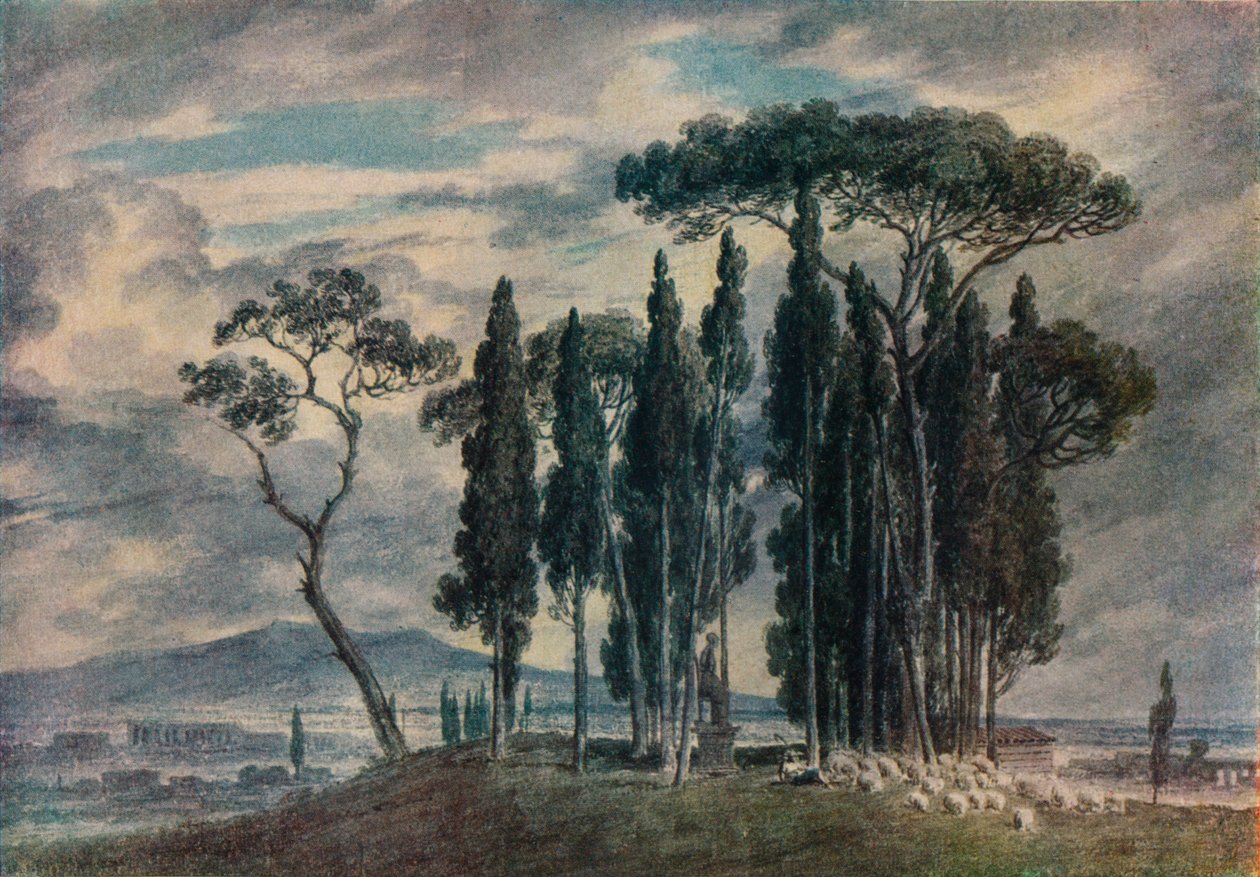 De Villa Negroni, 18e eeuw door John Robert Cozens