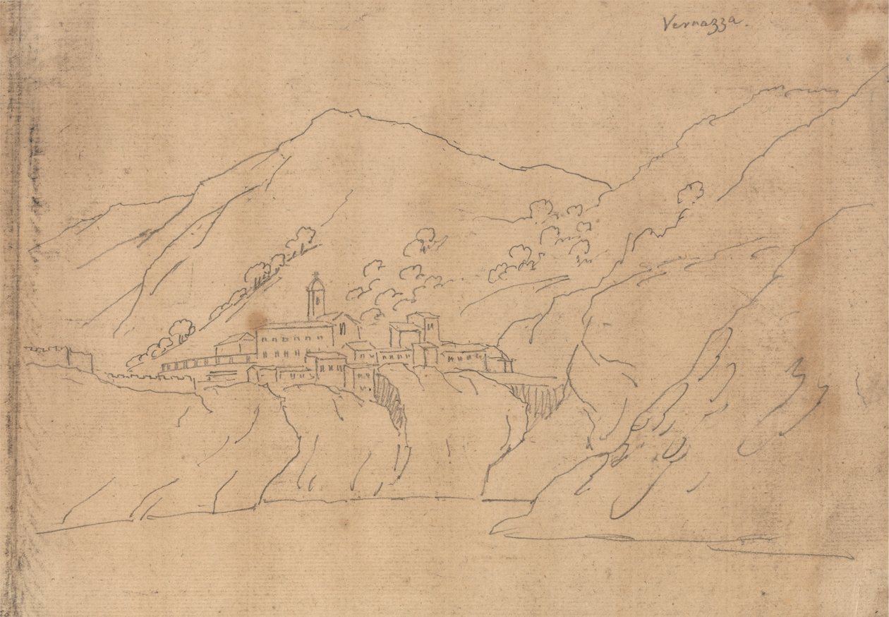 Vernazza door John Robert Cozens