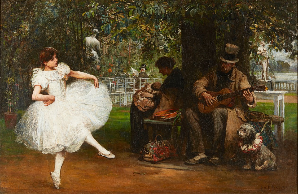 De oude showman door John Robertson Reid