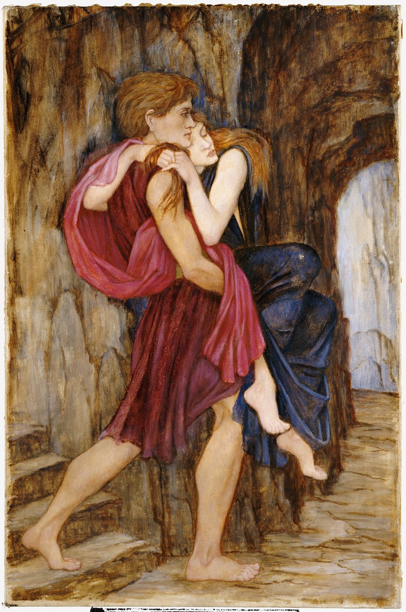 De Ontsnapping, ca. 1900 door John Roddam Spencer Stanhope