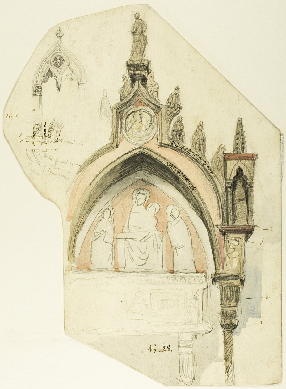 Ontwerp voor een boog door John Ruskin