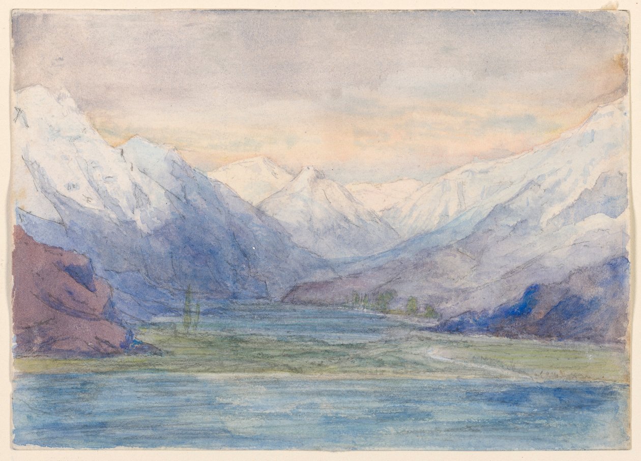 Berglandschap door John Ruskin