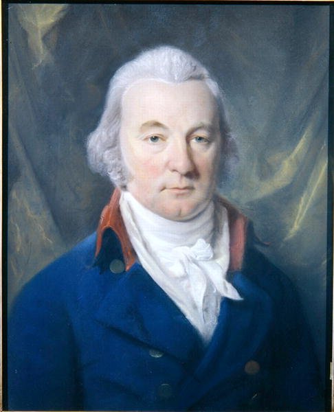 Portret van een heer (pastel) door John Russell