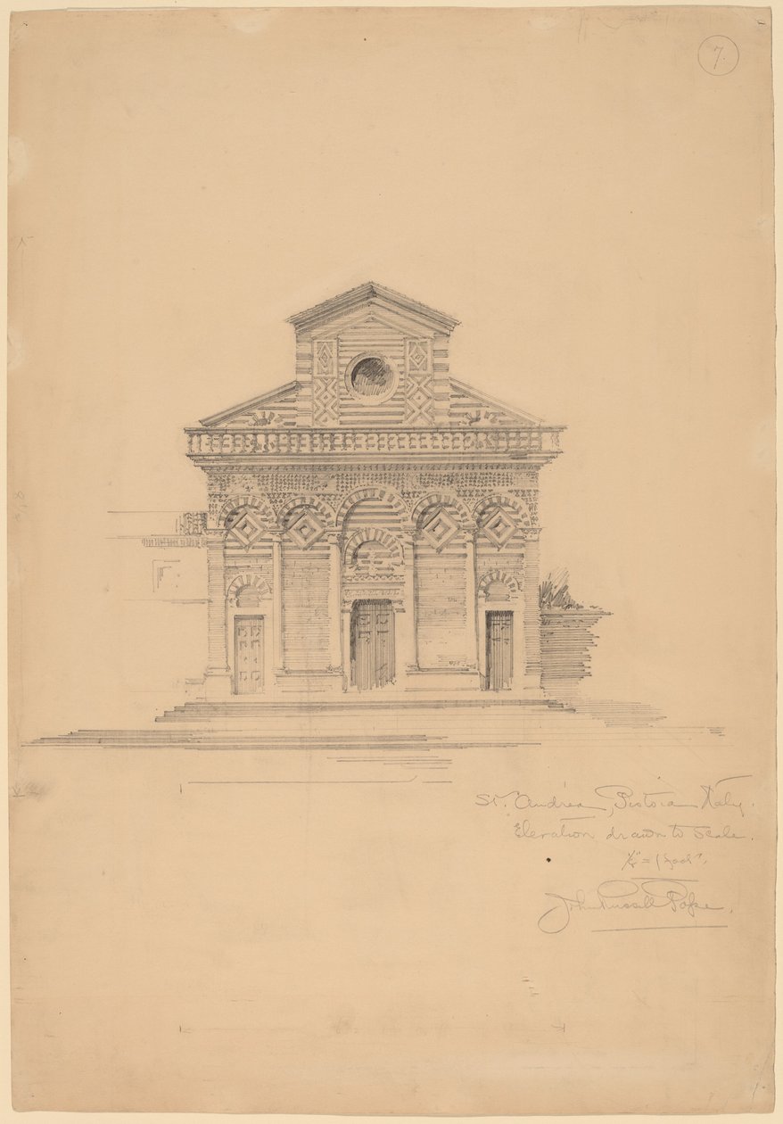 St. Andrea, Pistoia door John Russell Pope