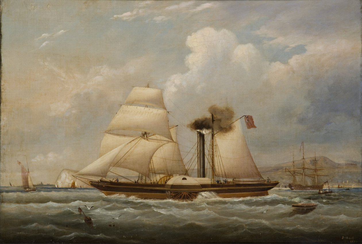 De peddelsleepboot Henry Wright door John Scott