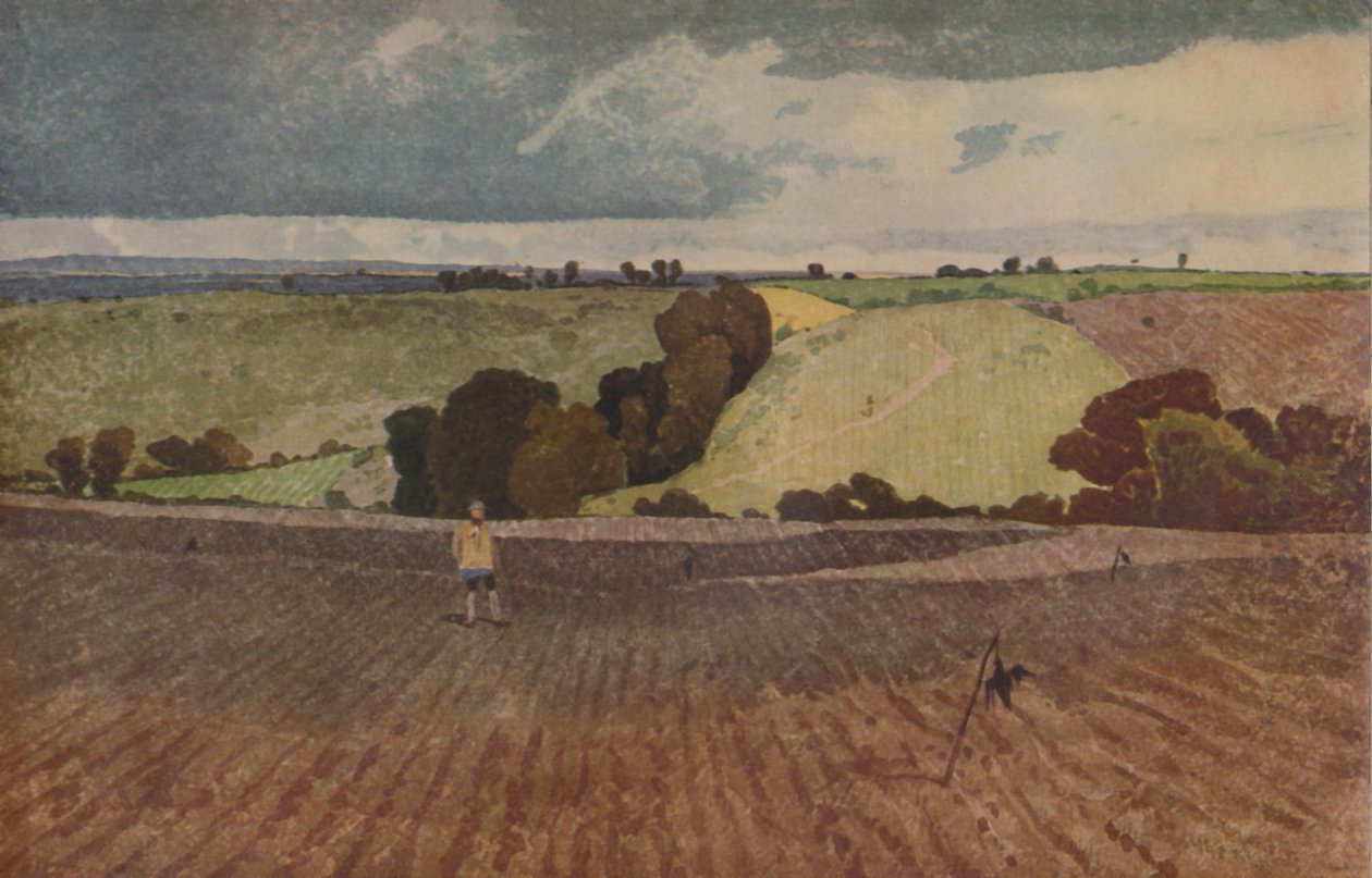 Een Geploegd Veld, 1923 door John Sell Cotman