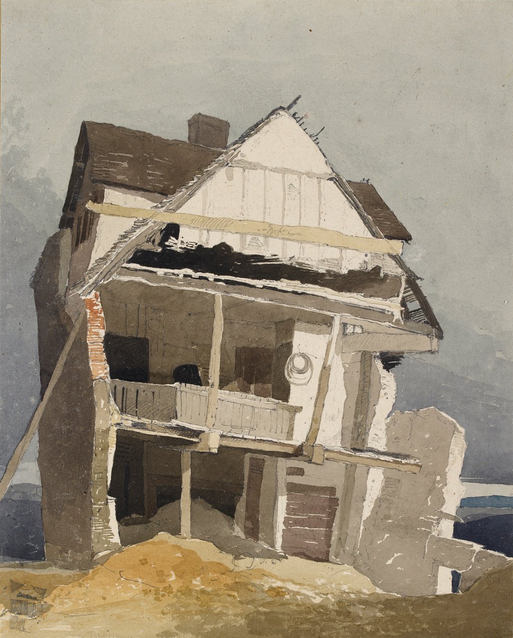 Een Verwoest Huis, ca. 1800-1840 door John Sell Cotman