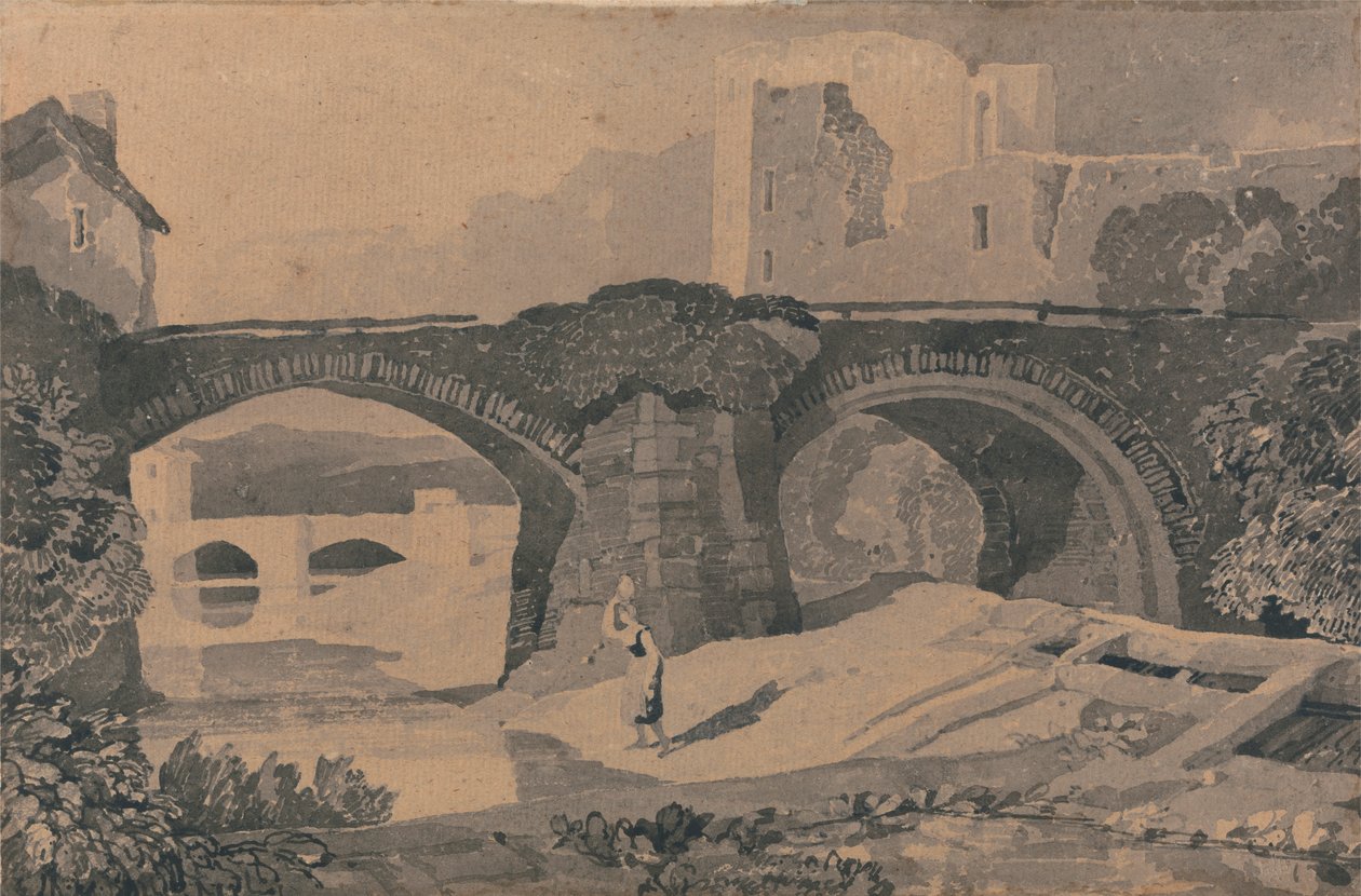 Brecon Bridge door John Sell Cotman