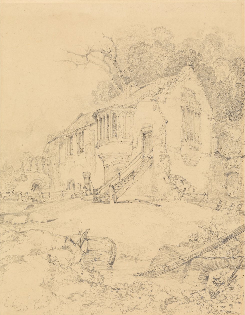 Priorij Kasteel Akkeren, Norfolk door John Sell Cotman