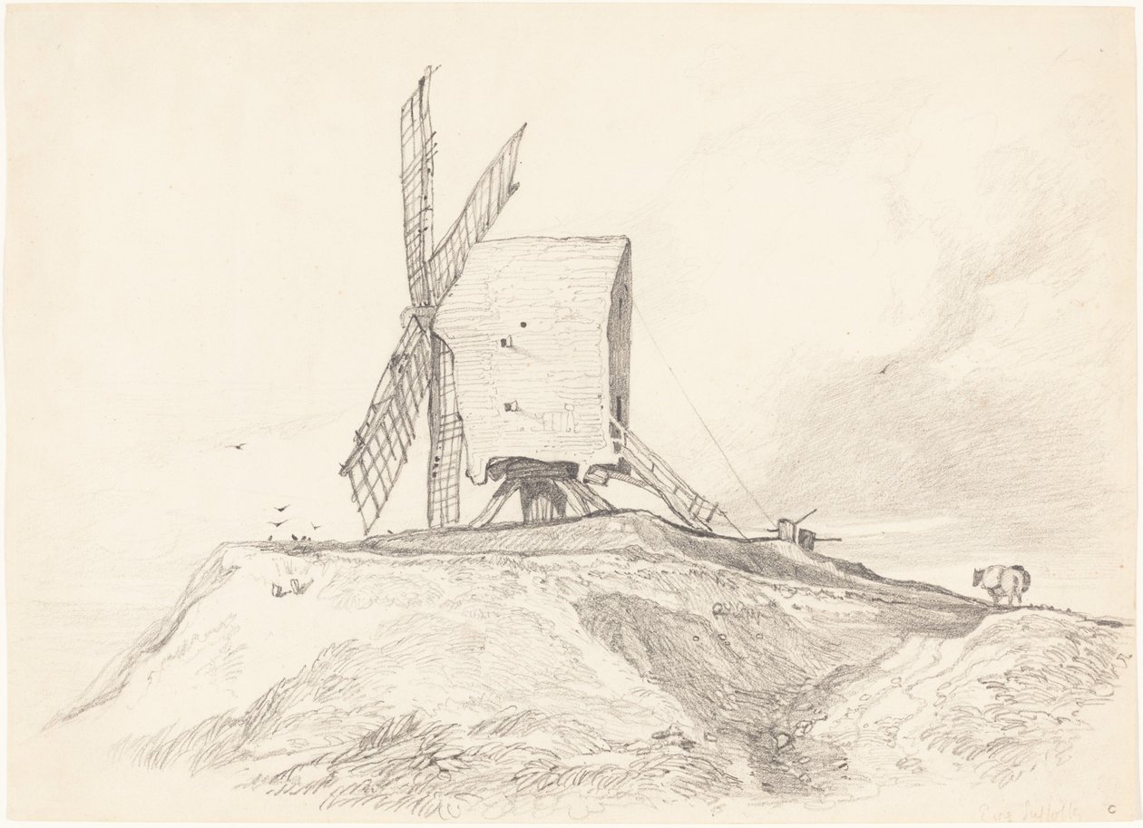 Eye Mill in Suffolk door John Sell Cotman