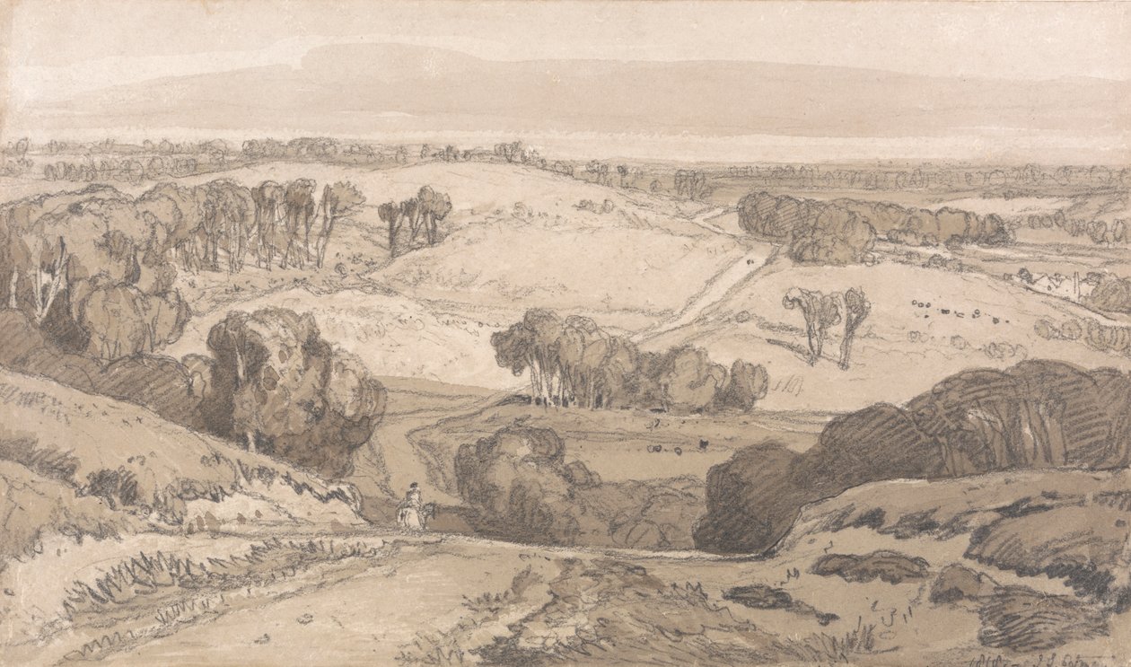 Holt Heath, nabij Norwich door John Sell Cotman