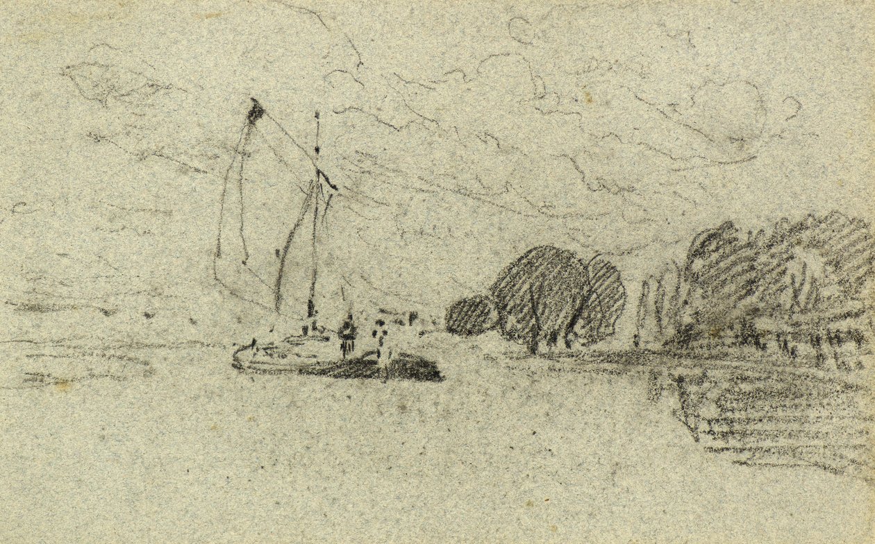 Zeilboot door John Sell Cotman