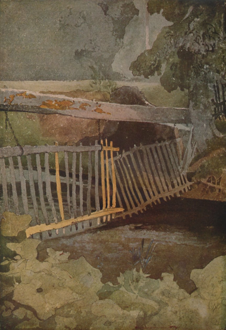 De valpoort, Duncombe Park, 1923 door John Sell Cotman